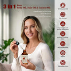 Rose Body Oil, Moisturizing Body Oil - Image 4