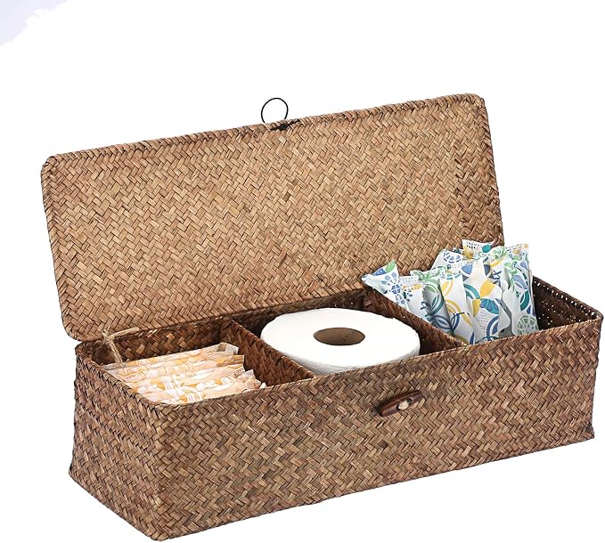 Sumnacon Extended Seagrass Storage Basket by Sumnacon