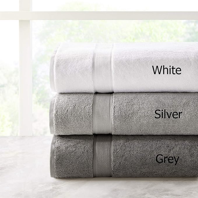 Madison Park 800GSM Bath Sheet Towel Oversized 34" x 68" 2 Pack 100% Cotton - Image 5