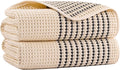 MICROFI New Microfiber Waffle Bath Towels, 2 Pieces, Fast Drying, Lint Free 430 by Unknown
