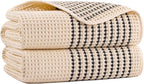 MICROFI New Microfiber Waffle Bath Towels, 2 Pieces, Fast Drying, Lint Free 430 by Unknown