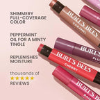 Burt's Bees Lip Shimmer Pink Collection, Tinted Lip Balm Stick, Moisturizing - Image 3