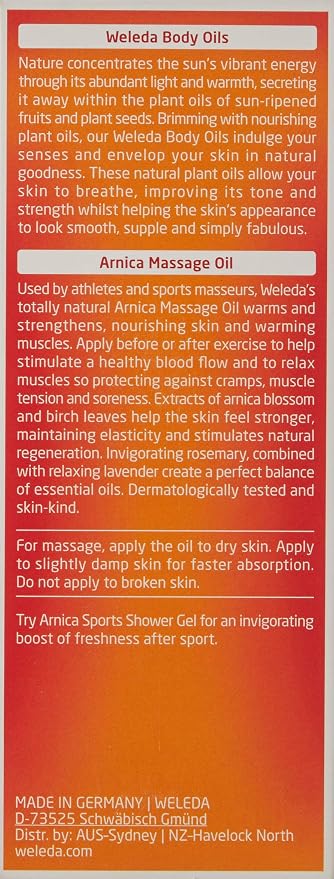 Weleda Arnica Massage Oil 3.4 Fl Oz - Image 3