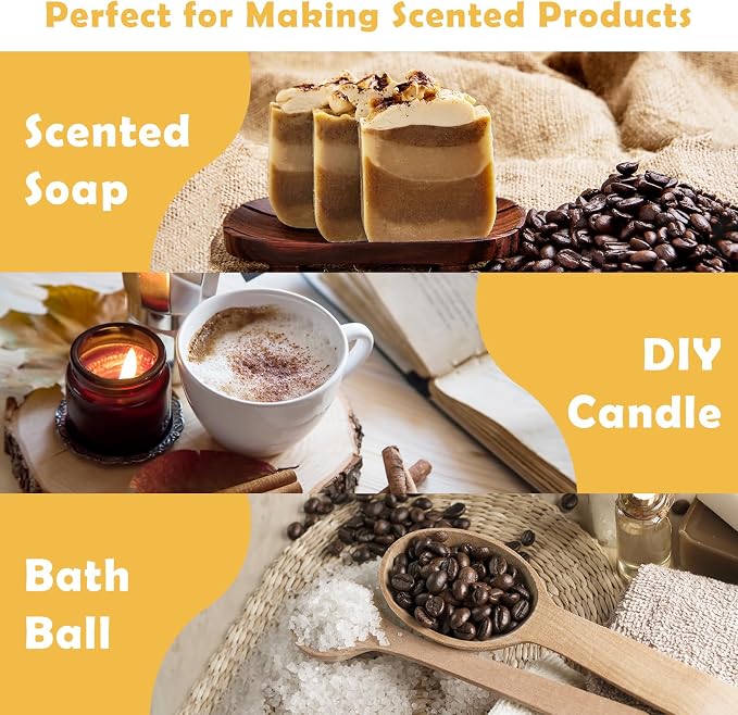 Fragrance Oil for Candle & Soap Making, Holamay Coffee Shop Set, Premium - Image 3