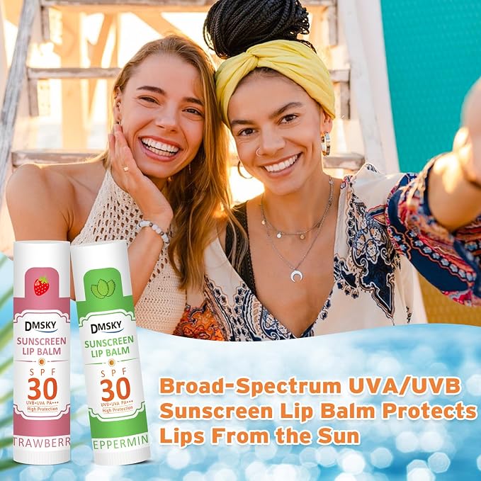 DMSKY SPF 30 Lip Balm Bulk 32 Pack, Broad Spectrum Sunblock - Image 7