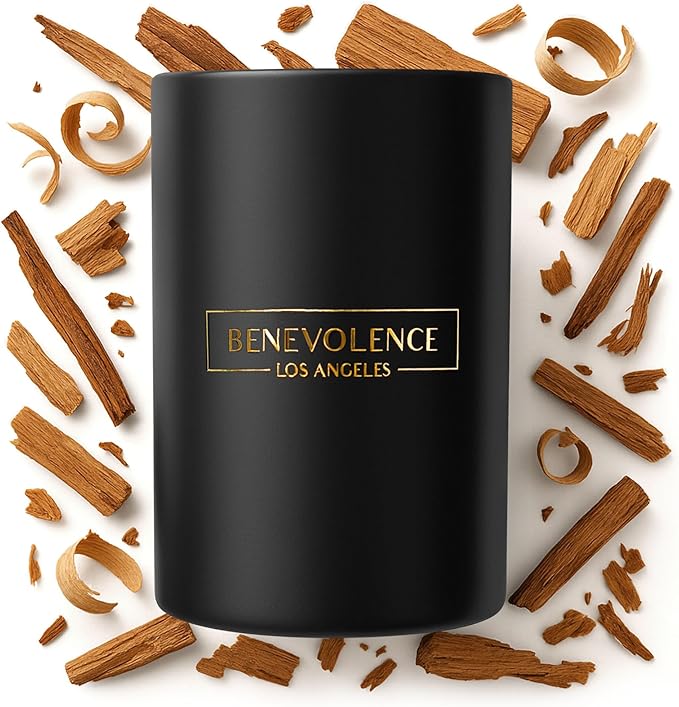 Benevolence LA Santal Scented Candle | Soy Christmas Candles by BenevolenceLA