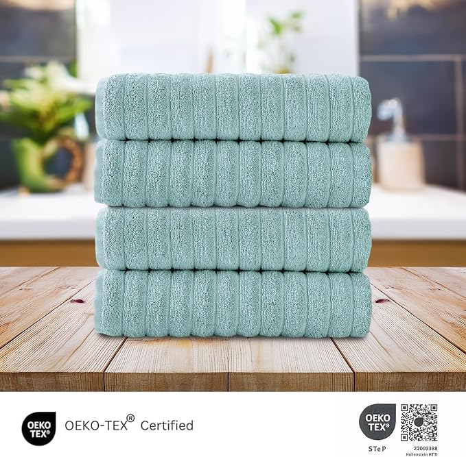 Classic Turkish Towels CTT Premium 4 Pack Bath Towels Set, Made - Image 3
