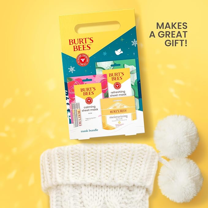Burt’s Bees Mothers Day Gifts Set, Face Mask Bundle, Ultra Conditioning Lip - Image 3