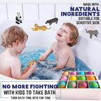 Bath Bombs for Kids with Surprise Inside- 12 pk Kids Bath Bombs with Jungle Toys - Image 3