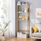 AmazerBath Over The Toilet Storage Bamboo, Bathroom Storage Organizer Shelf - Image 6