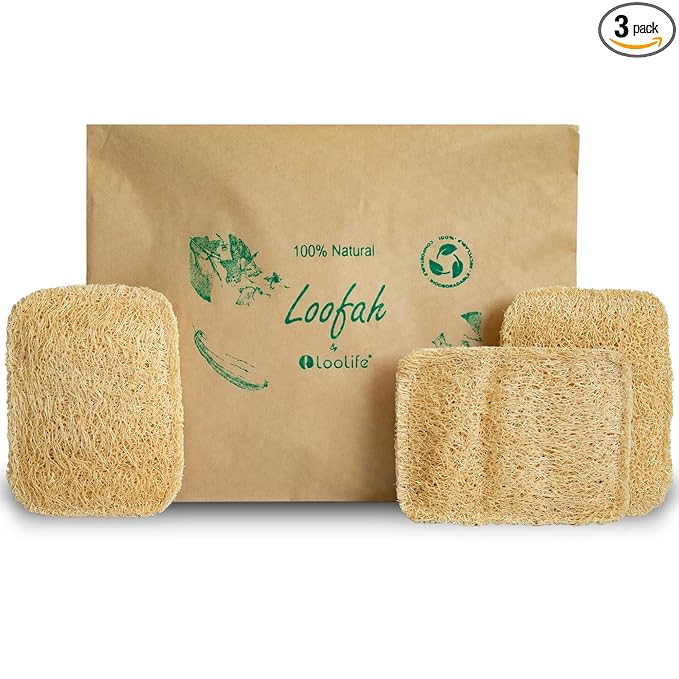 Natural Loofah Kitchen Sponge by LooLife