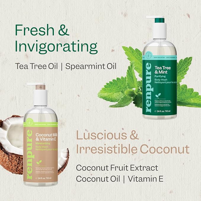 Renpure LLC Tea Tree Mint Oil & Coconut Vitamin E, Sulfate Free Moisturizing - Image 6