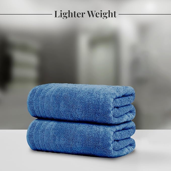 Tens Towels Pack of 4 Extra Large Bath Towels 30 x 60 Inches, 100% Cotton - Image 2