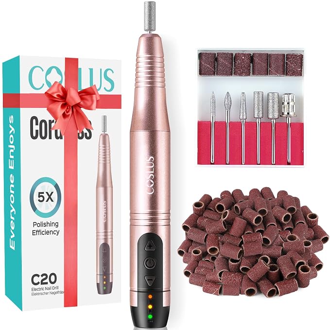 COSLUS C20 Cordless Nail Drill Electric File: Professional by COSLUS