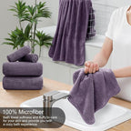 Ycosy 4 Pack Extra Large Microfiber Bath Towels Set, 35x70 inches, Less Lint - Image 3