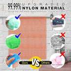 UJFQBH 3 Piece Bright Style African exfoliating net Exfoliating Shower Set Long - Image 2