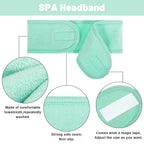 Whaline 4 PCS Spa Headband, Make up Hair Band, Stretch Terry Cloth Headband - Image 3