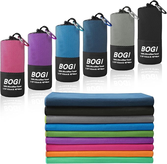 BOGI Microfiber Travel Sports Towel-Quick Dry Towel, Soft Lightweight by BOGI