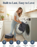 LANE LINEN 100% Cotton Bath Towels Set - Image 8