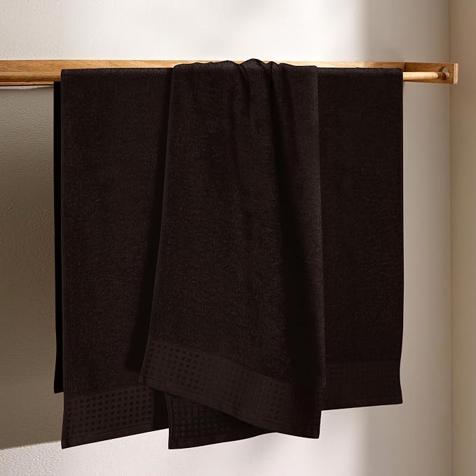 GLAMBURG Ultra Soft 4 Pack Oversized Bath Towel Set 27x54 inches, 100% Cotton - Image 3