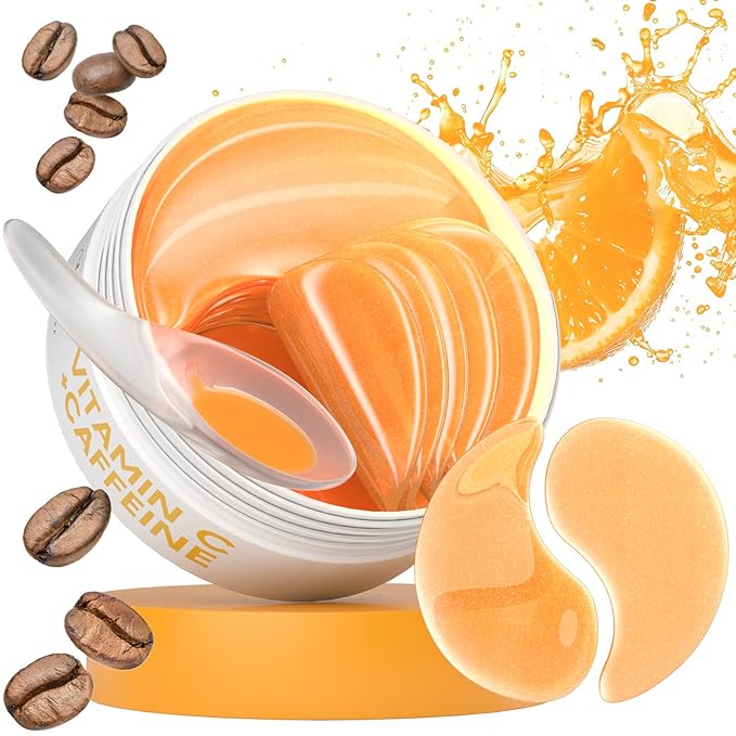 BLOOMORA Vitamin C & Caffeine Under Eye Patches, Under Eye Mask by Unknown