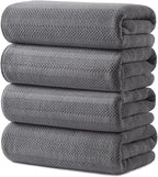 ecolook 4 Pack Microfiber Bath Towels, 31 x 63 inches Extra Large Bath Towel Set by Unknown