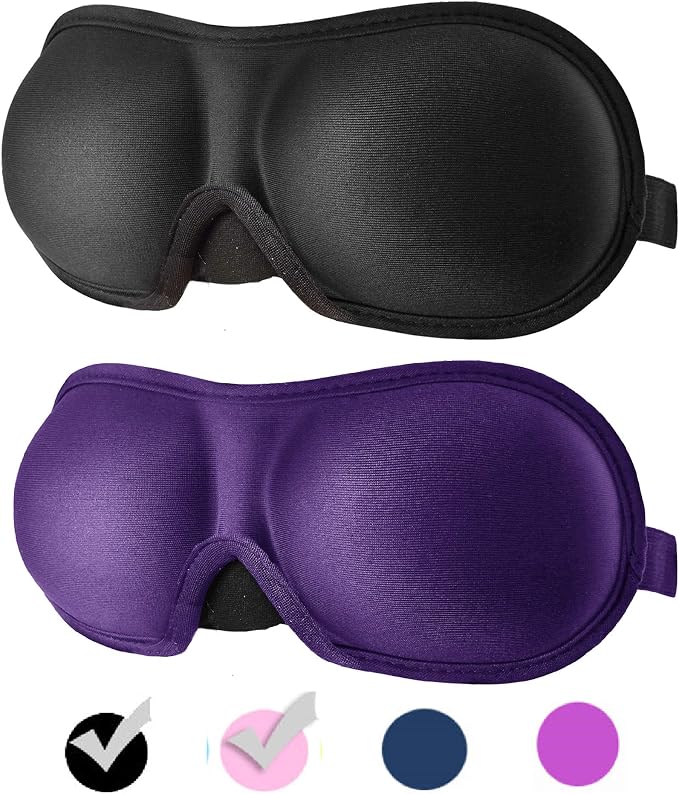 3D Eye mask for Sleeping, Machine Washable, Sleep Mask for Women, Blinder by REEBENT