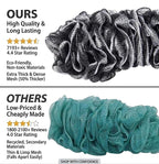 Back Scrubber for Shower, Loofah Long Handle Bath Body Brush, Soft Nylon Mesh - Image 2
