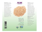 NOW Foods Solutions, Organic Sesame Seed Oil, 100% Pure Moisturizing Oil - Image 2
