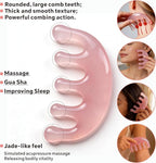4 Pcs All-in-One Head Massager Set: Scalp Comb, Gua Sha, Octopus & Five Claw - Image 4