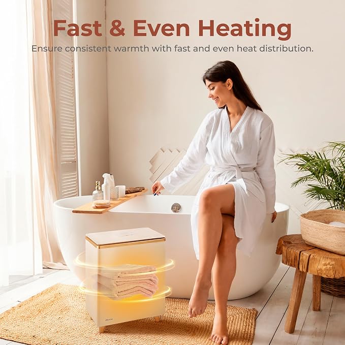 SereneLife Luxury Rectangle Towel Warmer - Image 5