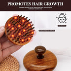 Wooden Scalp Massager for Hair Growth, Bamboo Head Massage Brush to Stimulate - Image 5