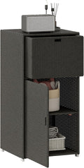 Outsunny Outdoor Towel Rack & Pool Storage Cabinet/Hot Tub Accessory Storage by Outsunny