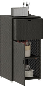 Outsunny Outdoor Towel Rack & Pool Storage Cabinet/Hot Tub Accessory Storage by Outsunny