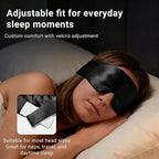Silk Sleep Mask for Side Sleepers, Face-Hugging Padded Eye Cover, Eye Mask for - Image 5