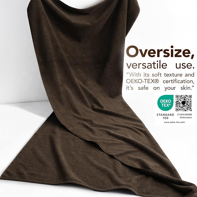 American Soft Linen 100% Cotton 600 GSM Turkish 40x80 Oversized Bath Towel Sheet - Image 3