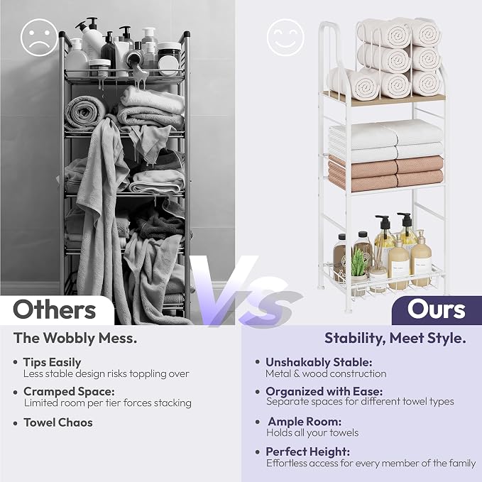 SWTYMIKI Free Standing Towel Rack - Image 8