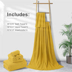8-Piece Bath Towel Set, 2 Extra Large Bath Towel Sheets, 2 Hand Towels and 4 - Image 6
