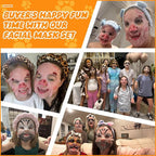 7 Packs Cute Animal Character Design Facial Masks, Deep Hyrating Spa Masks - Image 4