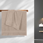 Belizzi Home Cotton 2 Pack Oversized Bath Towel Set 28x55 inches, Large Bath - Image 2