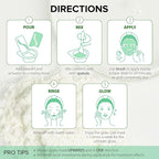 Ebanel Collagen Peptides Wash-Off Face Mask Set, 8 Pack Instant Skin Tightening - Image 9