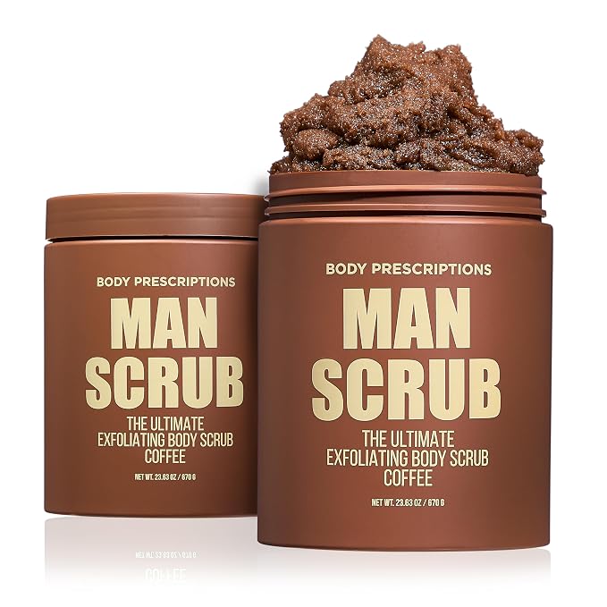 Body Prescriptions Men’s Exfoliating Body Scrub – Ultimate Skin Cleansing Wash by BodyPrescription