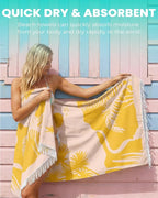 Antfuny 2 Pack Turkish Beach Towel Quick Dry Absorbent Lightweight Thin - Image 2