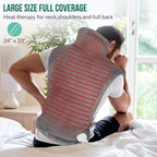 Snailax Heating Pad for Neck and Shoulders and Back, Large Heating Pad for Neck - Image 2