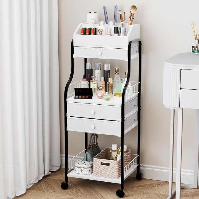 HapiRm Floor Makeup Organizer Storage by HapiRm