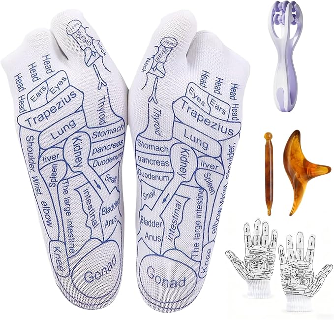 Reflexology Socks，Acupressure Socks，Massage Socks，Finger Massager，Gloves ，Help by Unknown