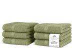 100% Cotton Wash Cloth for face & Body Set of 6, Sustainable, Highly Absorbent by VillaCelestia