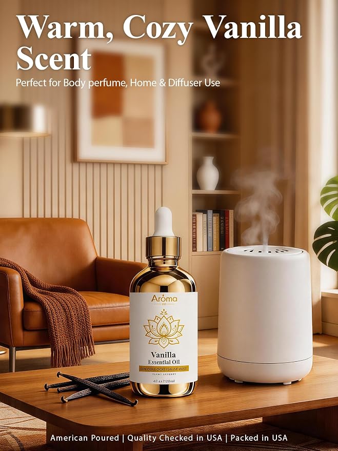 100% Pure Vanilla Essential Oil, 4 Fl Oz, Vanilla Oil - Image 2