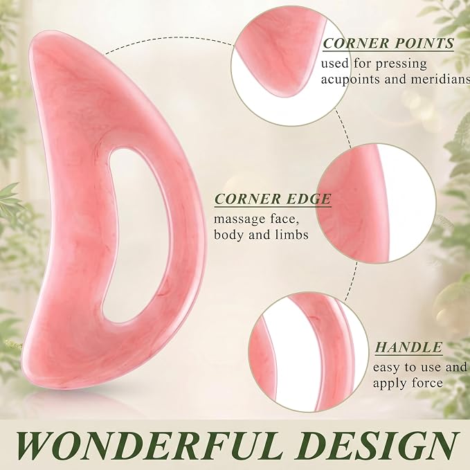 BBTO 2 Pcs Body Gua Sha Tool Large Resin Scraping Tools - Image 3