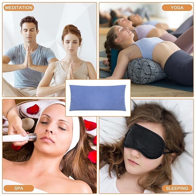 SmoothNovelty 6 Pack Washable Cotton Eye Pillow Case Removable Unscented - Image 6